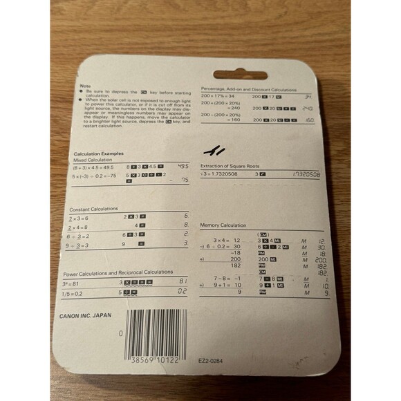 NOS Vintage Canon LS-41 Solar Calculator Works NIB - Picture 4 of 5